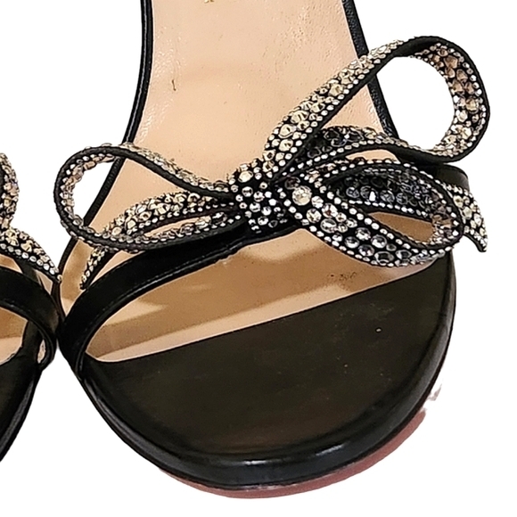 CHRISTIAN LOUBOUTIN‎ JEWEL QUEEN SANDALS BLACK 42 - Picture 5 of 14